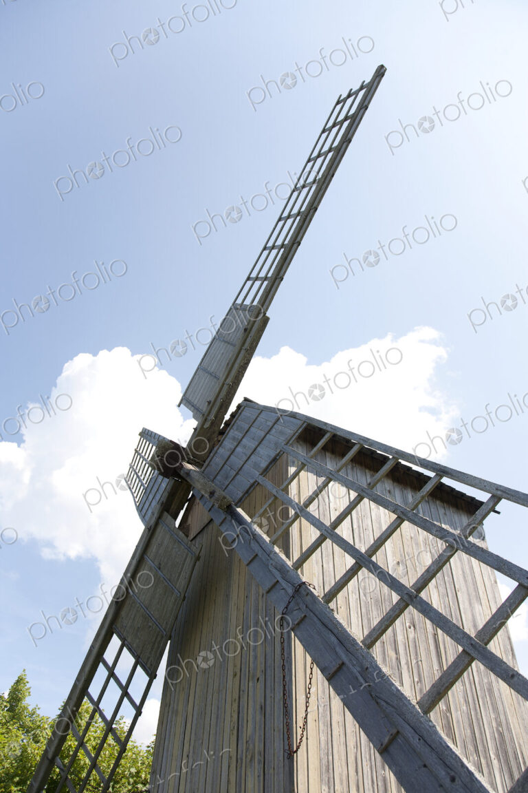 Preserved Windmill with wooden sails