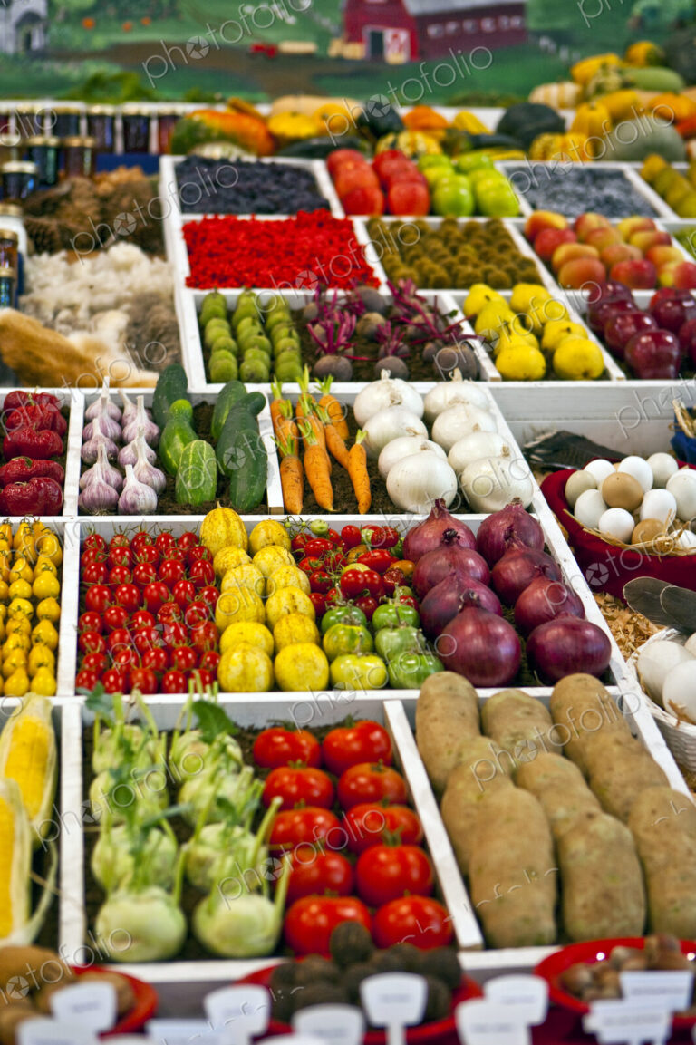 Produce at a Farmers Market