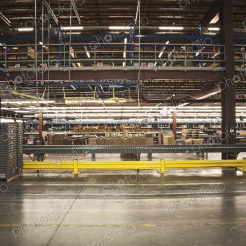 Production line in warehouse