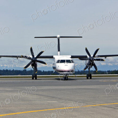 Prop Plane on the Tarmac Prop Plane on the Tarmac