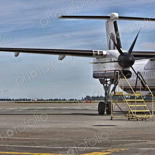 Prop Plane on the Tarmac Prop Plane on the Tarmac