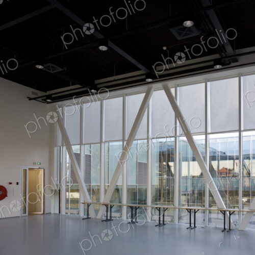 Public Library Interior, modern building with book shelves Public Library Interior, modern building with book shelves