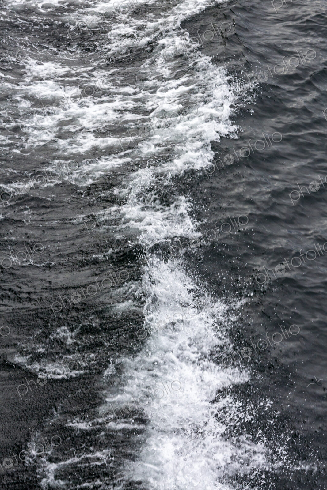 Puget Sound ferry wake close up, Seattle, WA USA
