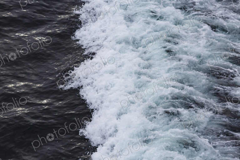 Puget Sound ferry wake close up, Seattle, WA USA