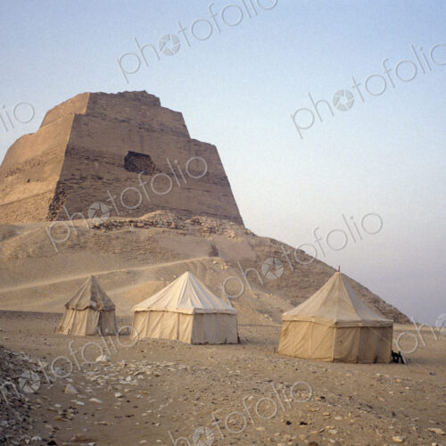 Pyramid and Bedouin Tents at Meidum