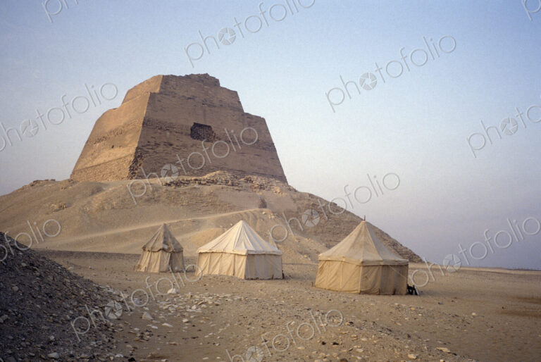 Pyramid and Bedouin Tents at Meidum