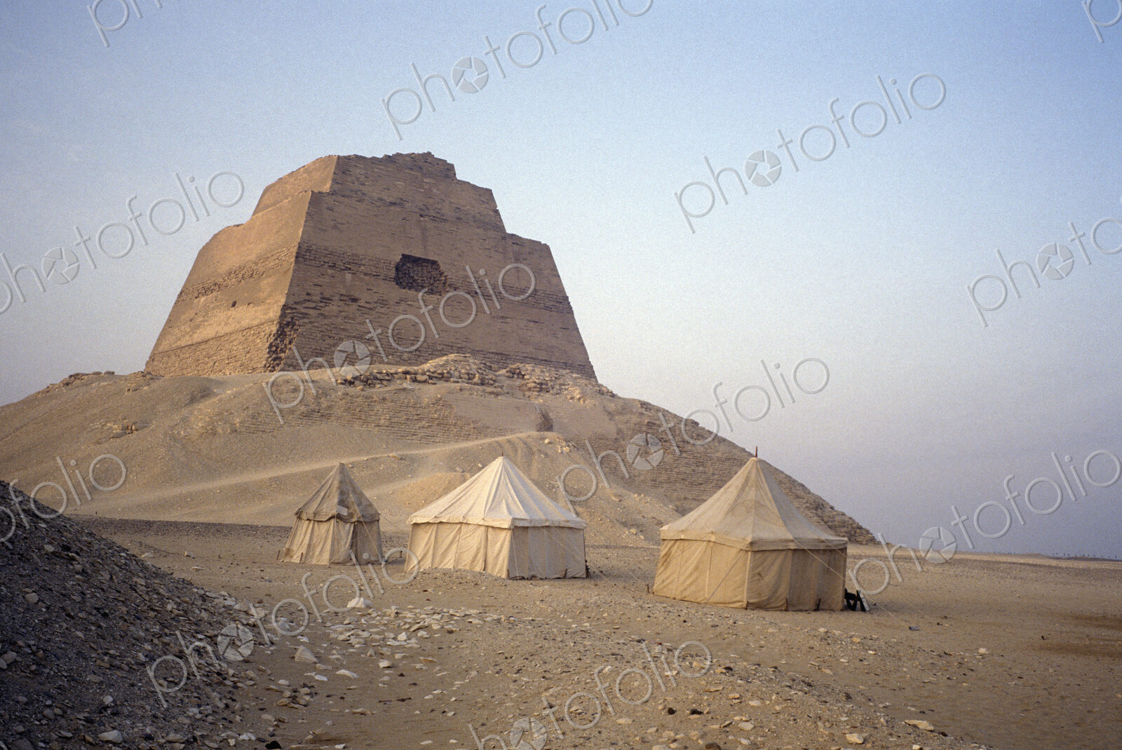 Pyramid and Bedouin Tents at Meidum