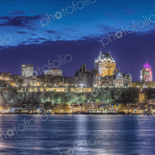 Quebec city, Chateau Frontenac and the city buildings viewed from across the St… Quebec city, Chateau Frontenac and the city buildings viewed from across the St…