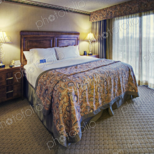 Queen Bedroom Set in Hotel Room Queen Bedroom Set in Hotel Room