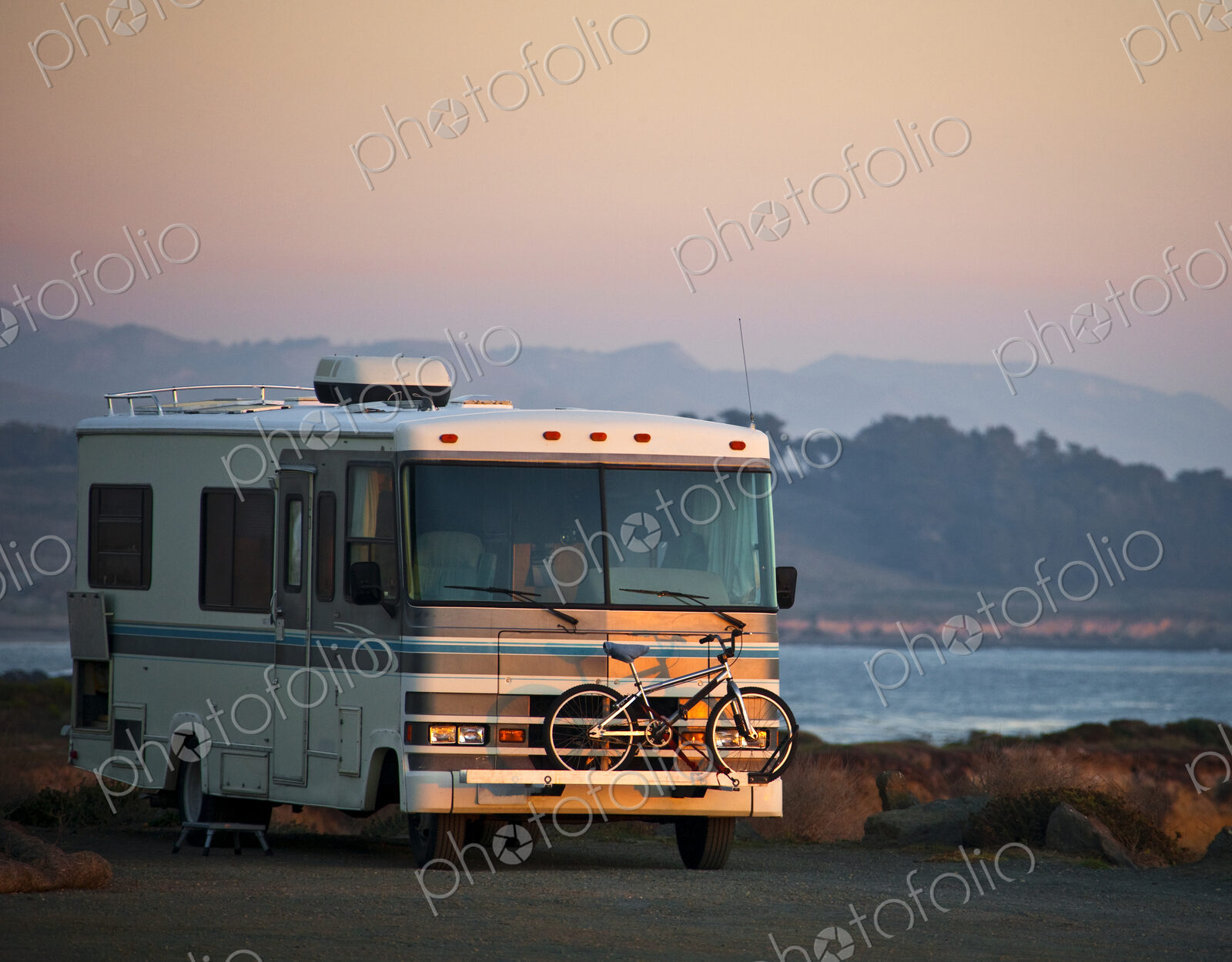 RV Caped Along the Coast