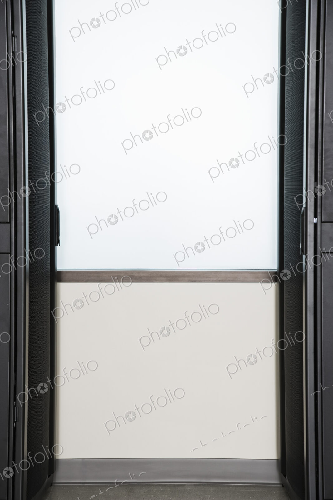 Rack housing servers in computer server farm