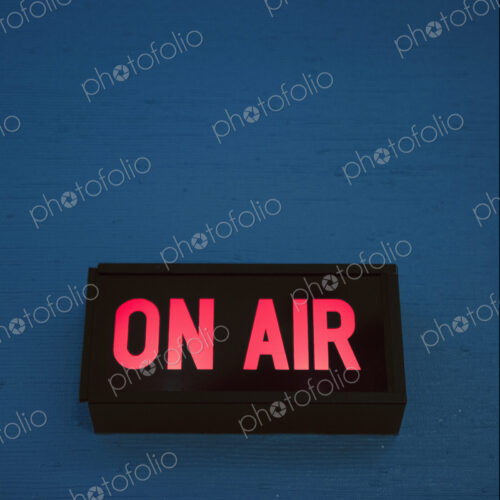 Radio Station On Air Sign Radio Station On Air Sign