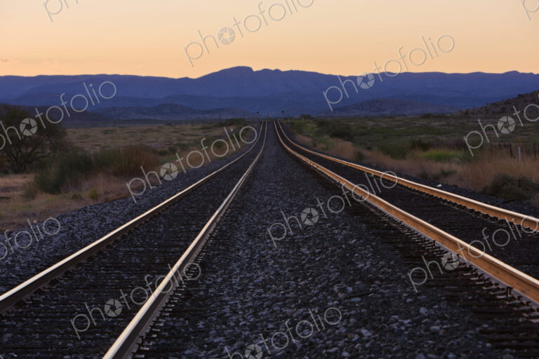 Railroad Lines at Dawn