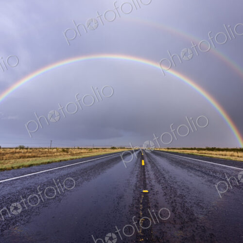 Rainbow on a Rural Road Rainbow on a Rural Road