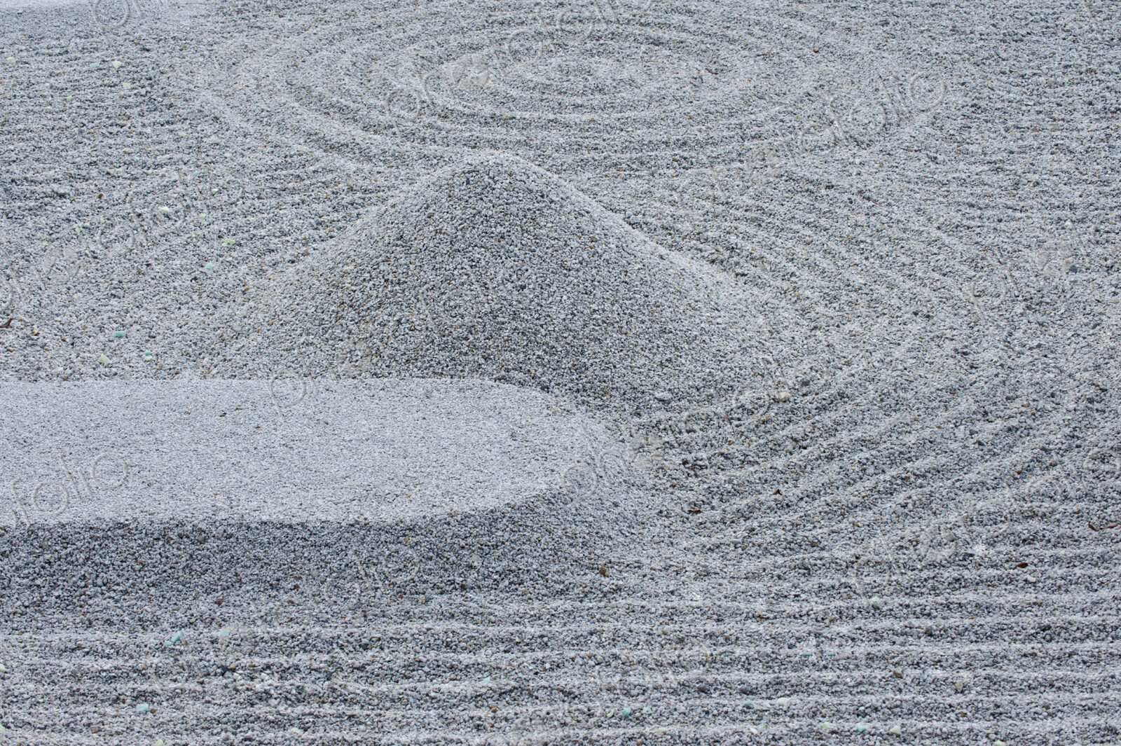 Raked Sand Patterns in Kodai-ji Temple, Kyoto, Japan.