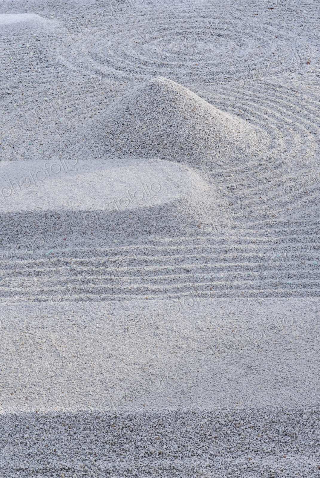 Raked Sand Patterns in Kodai-ji Temple, Kyoto, Japan.
