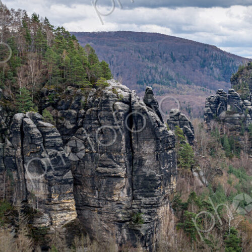 Rauschenstein in Bad Schandau, Saxon Switzerland, Brandenburg. Rauschenstein in Bad Schandau, Saxon Switzerland, Brandenburg.