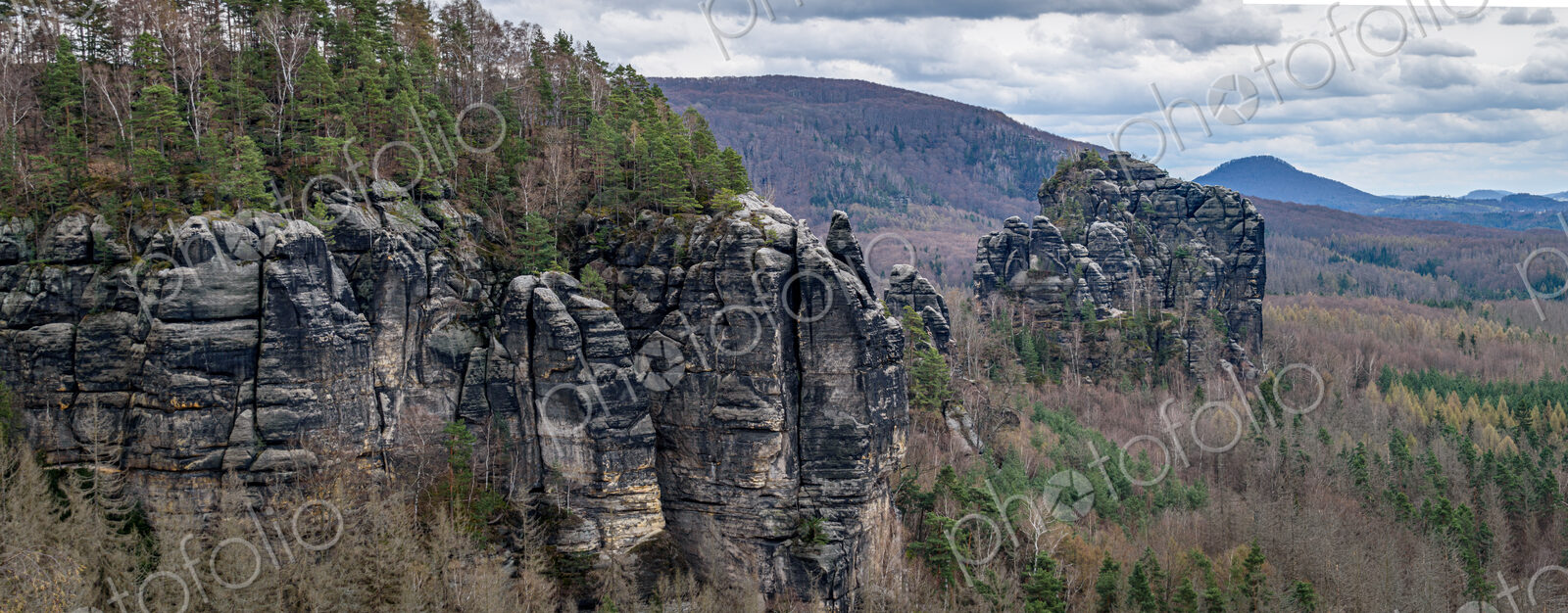 Rauschenstein in Bad Schandau, Saxon Switzerland, Brandenburg.