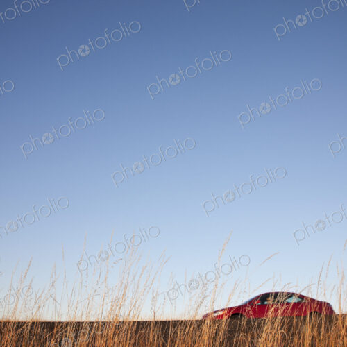 Red Car On the Road Red Car On the Road