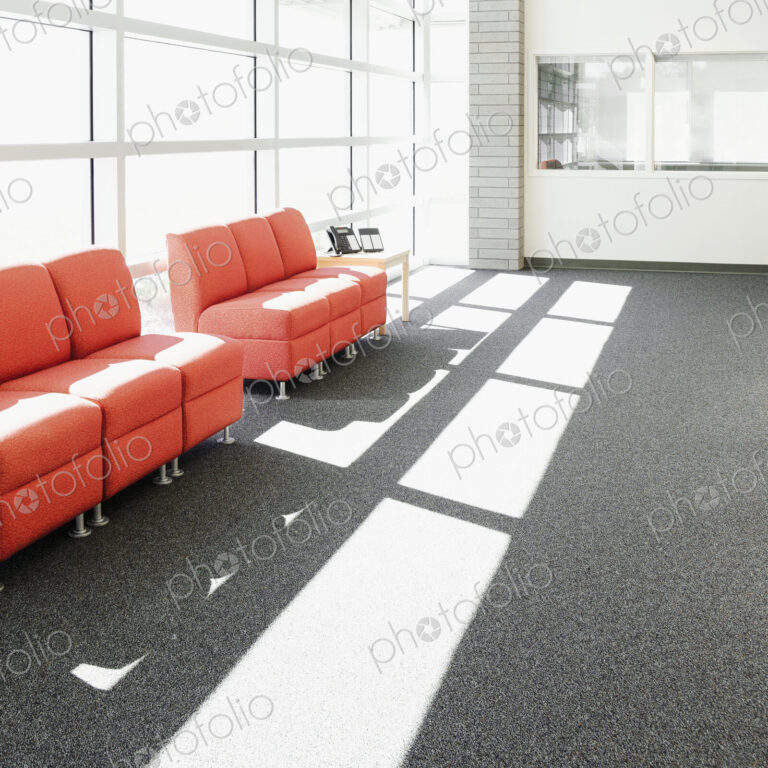 Red Chairs In A Lobby