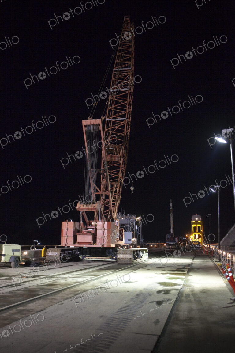 Red Construction Crane