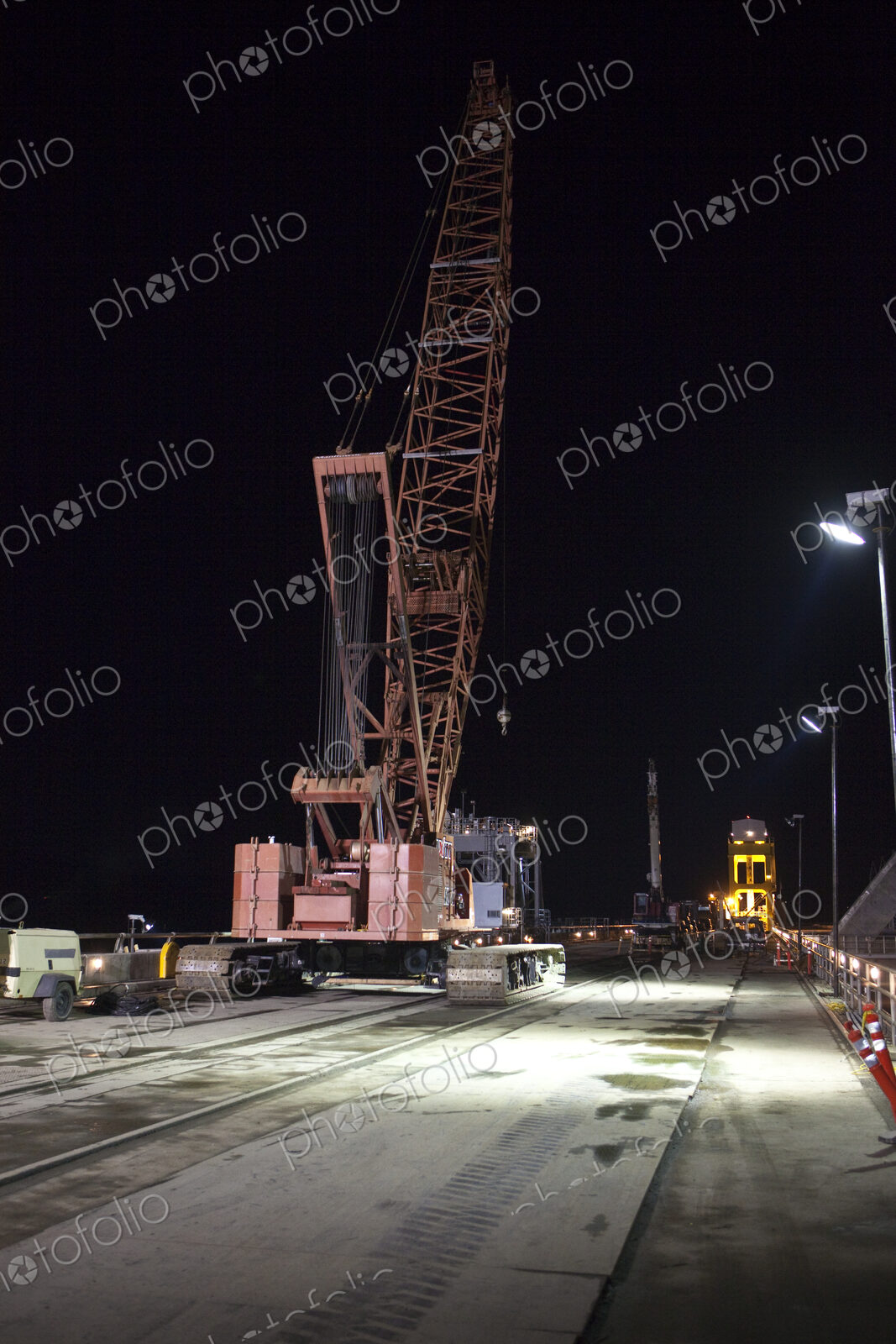 Red Construction Crane