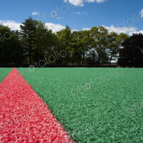 Red Line on an Athletic Field