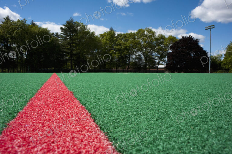 Red Line on an Athletic Field