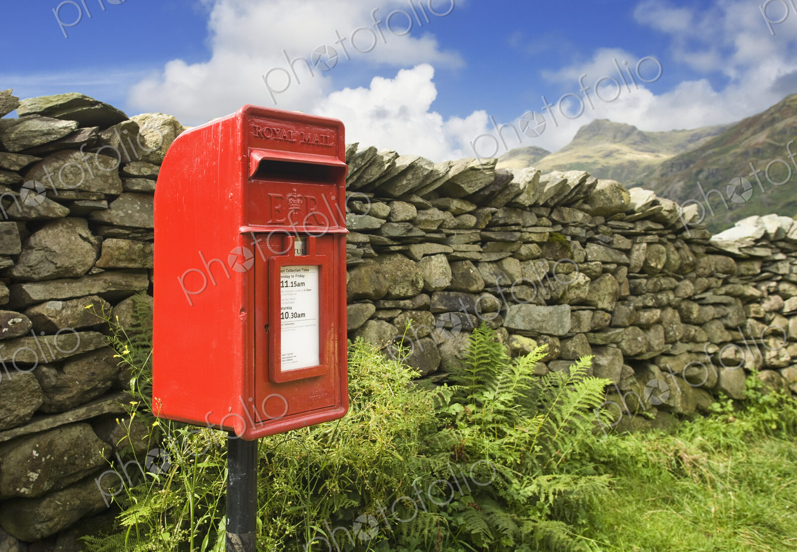 Red Mailbox in English Lake District