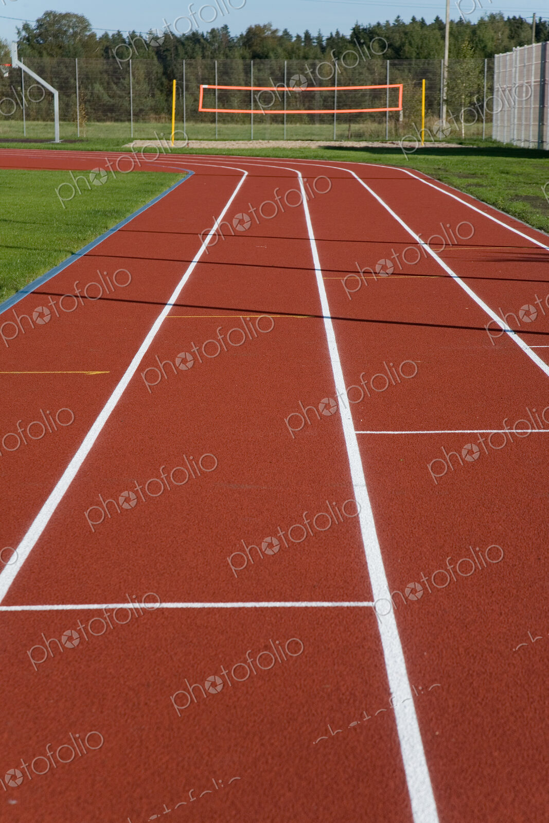 Red Running Track