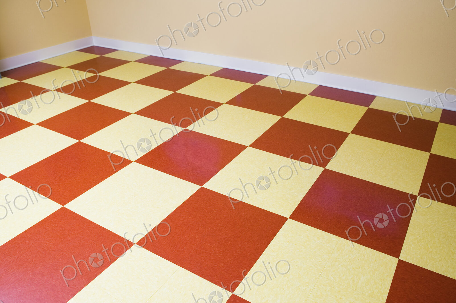 Red and White Checkered Floor