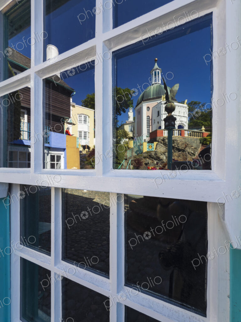 Reflection of Italianate Buildings at Portmeirion;