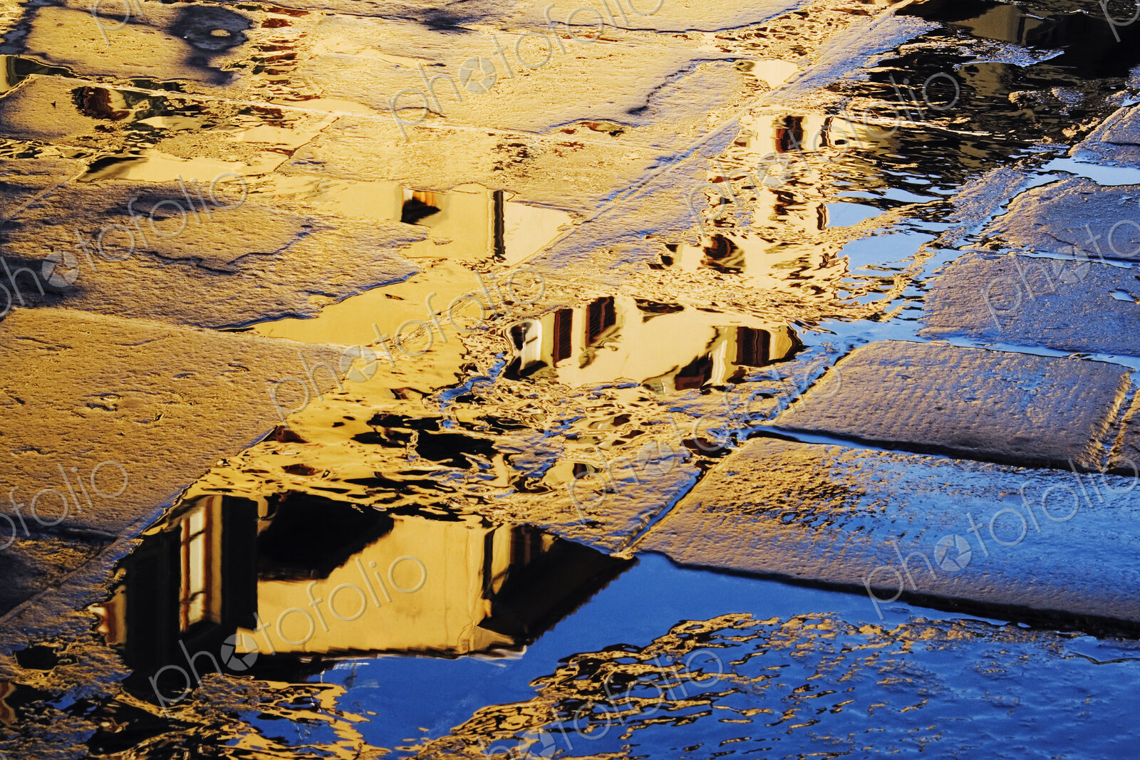 Reflections in the Paving Stones of the Piazza della Signoria