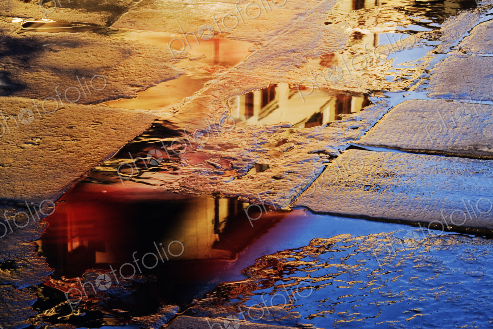Reflections in the Paving Stones of the Piazza della Signoria