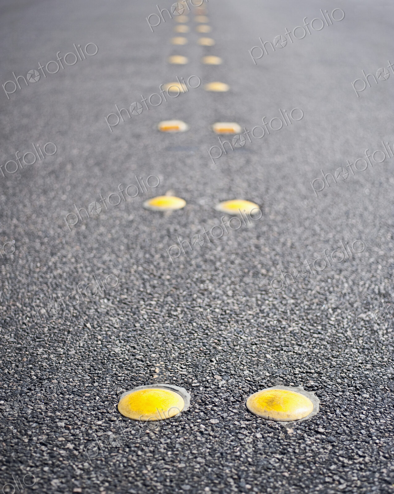 Reflective Roadway Divider Bumps