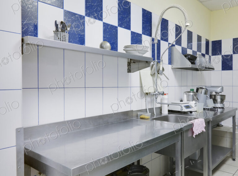 Restaurant Kitchen Sink and Counters
