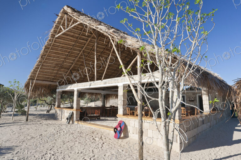 Restaurant of resort in Tsifota,