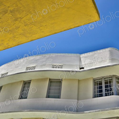 Retro Building under a Clear Sky