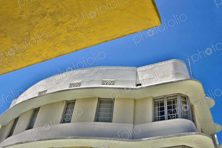 Retro Building under a Clear Sky