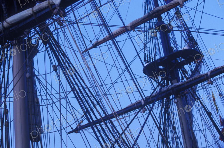 Rigging and Masts of Sailing Ship