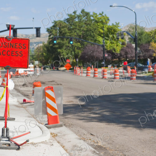 Road Construction on City Street