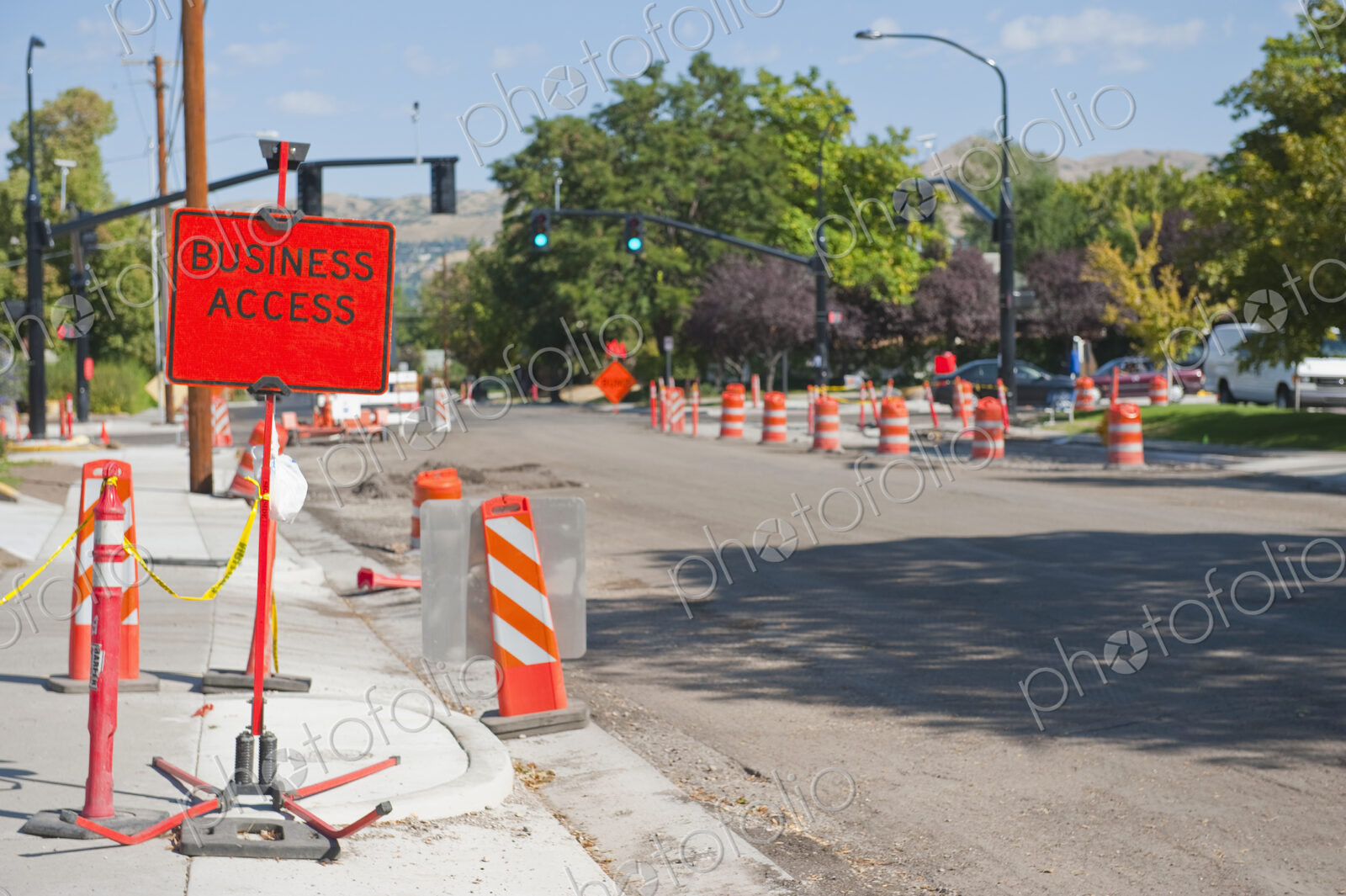 Road Construction on City Street