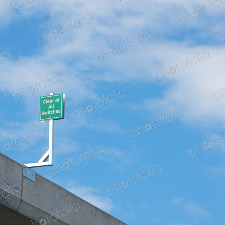 Road Sign on an Overpass