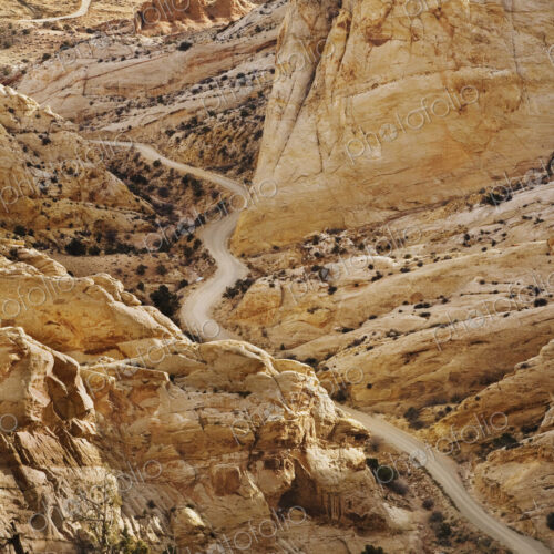 Road Through Craggy Desert Road Through Craggy Desert
