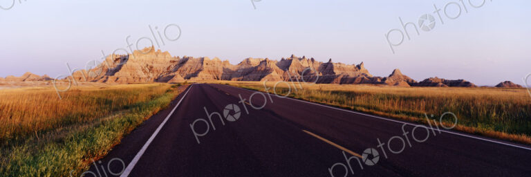 Road in Badlands National Park