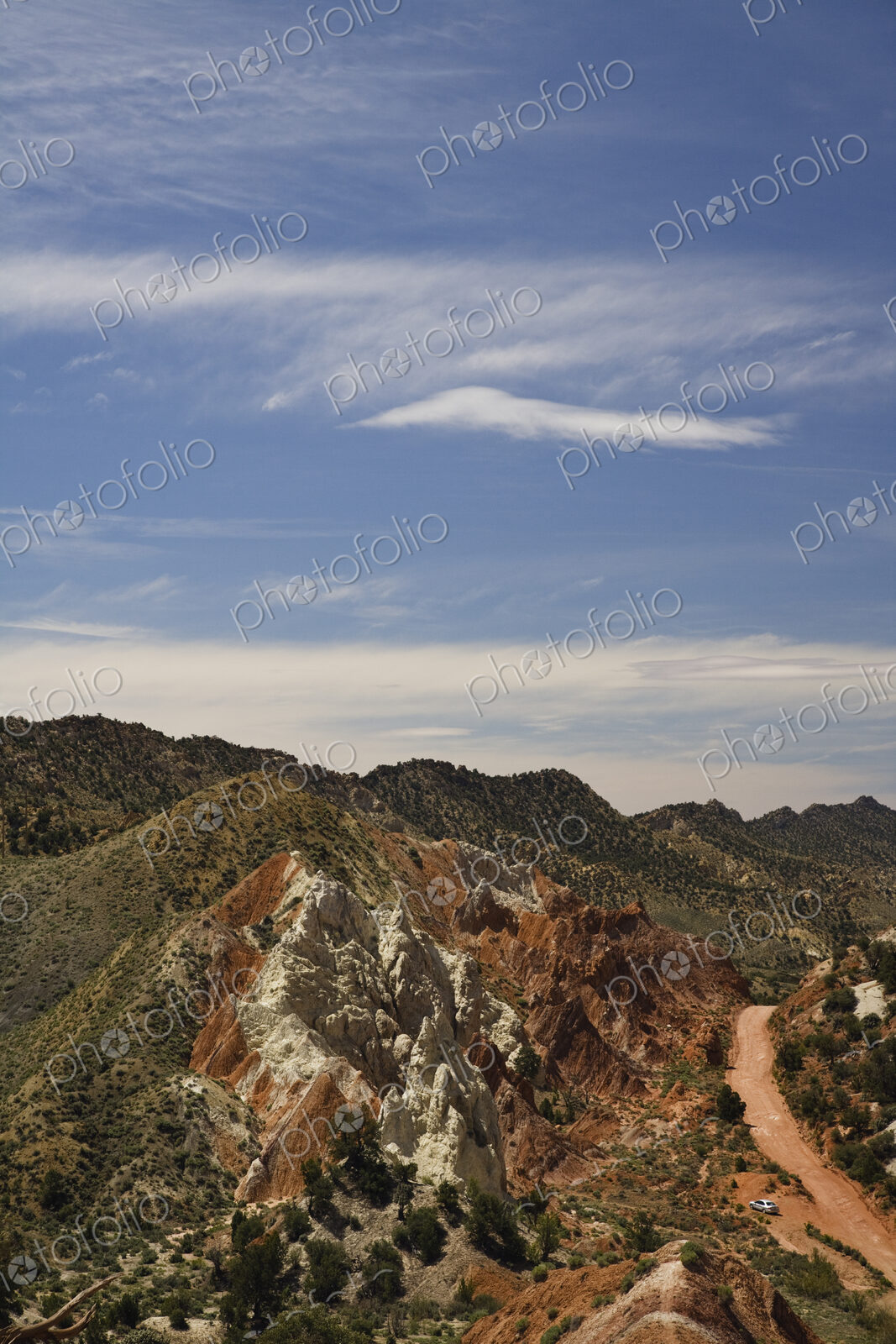 Road in rock formations, Grand Staircase Escalante, Utah, United States