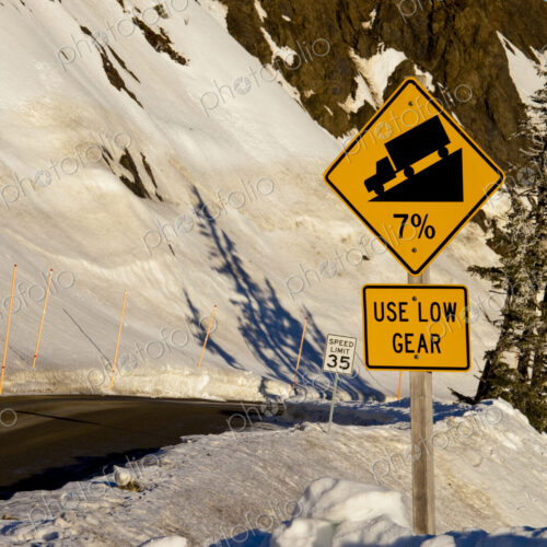 Road leading from Hurricane Ridge, Olympic National Park, Port Angeles