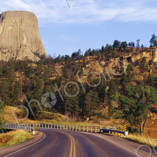 Road to Devils Tower Crossing Belle Fourche River Road to Devils Tower Crossing Belle Fourche River