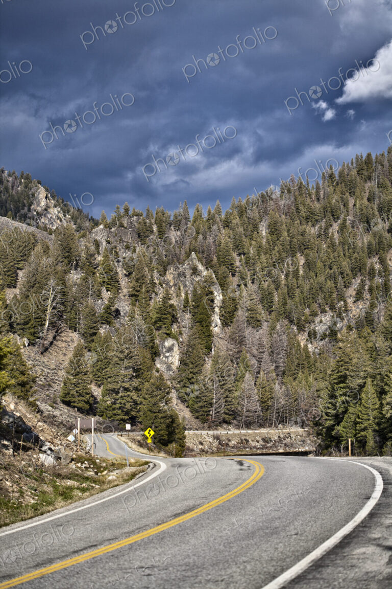Roadway Through Mountains