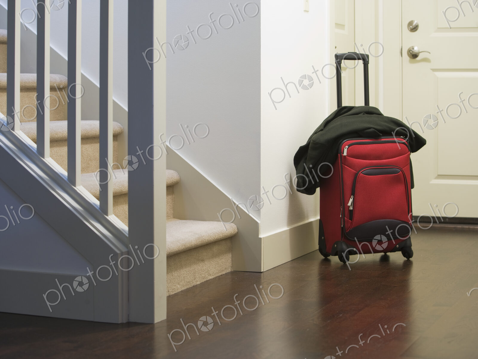 Rolling Luggage at the Front Door